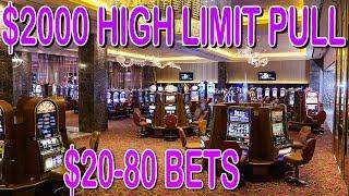 • $2000 HIGH LIMIT PULL • $20-$80 SPINS • LIVE PLAY • SLOT MACHINE POKIES •