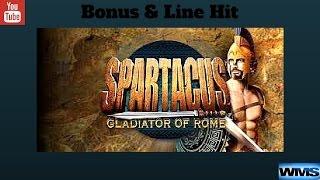 WMS - Spartacus The Gladiator of Rome : Bonus and Line Hit