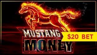 Mustang Money 2 Slot - $20 HIGH LIMIT BET - Live Play Bonus!