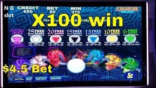 5 Dragons Deluxe Slot Machine Bonuses and Big Win