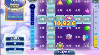 Cool Jewels Slot (WMS) -  Freespin Feature with 3.50 Euro Bet - Big Win