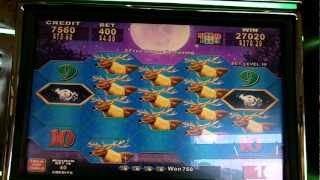 Full Moon Diamond max bet slot machine bonus win back to back.