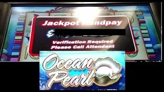 HOW BOH DAH $20 bet HUGE HANDPAY JACKPOT High Limit Ocean Pearl slot machine free spins