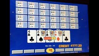 Handpay | High Limit Video Poker | Extra Draw Frenzy Bonus | $125 bet