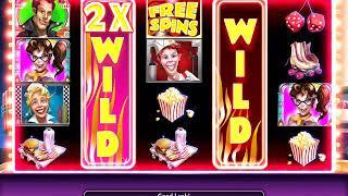 50s DRIVE-WIN! Video Slot Casino Game with a DRIVE-IN FREE SPIN BONUS