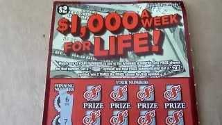 $2 Instant Lottery Scratch Off Video