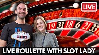 •️ LIVE Roulette with Slot Lady • Plaza in DT Vegas