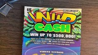 $5 Wild Cash Scratch off first ticket winner