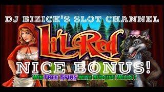 ~$$$ NICE BONUS $$$~ Lil' Red Slot Machine ~ WMS - CHA CHING! • DJ BIZICK'S SLOT CHANNEL