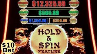 DRAGON LINK Slot Machine BONUS Won $10 Bet ! + Submarine Victory Slot Bonus Won (KONAMI)