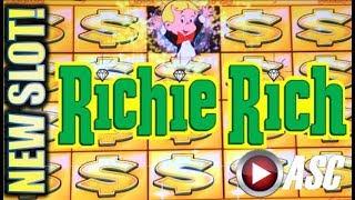 •NEW SLOT! RICHIE RICH• AIN’T LEAVING WITHOUT A BONUS!! Slot Machine Bonus (Everi)