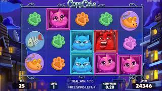 Copy Cats slots - 1,200 win!
