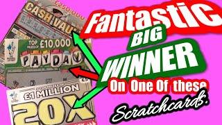 •BIG WIN •.Wow!! What a Scratchcard game.•What a Surprise ..•££££££££•  FaNtAsTiC•