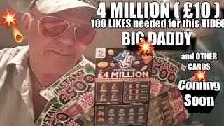 ••LOOK•‍•️£4 Million BIG DADDY•and other Scratchcards for Later•That