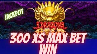 ⋆ Slots ⋆ my MAX Bet JACKPOT at the Casino! 5 Dragons Gold is the DREAM MACHINE!