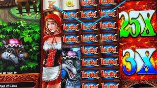HUGE WIN 25X MULTIPLIER ON LIL RED SLOT #shorts