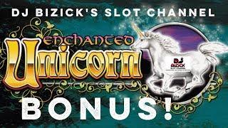 ~ THROWBACK ~ Enchanted Unicorn Slot Machine ~ PICKING BONUS! • DJ BIZICK'S SLOT CHANNEL