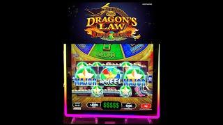 !!! Winning Multiple Major jackpots on Dragons Law Rapid fever $10 Max Bet!!!!