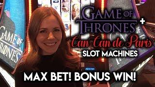 Game of Thrones Slot Machine Max Bet Bonus Win!! Can Can Slot Machine BIG Line Hit!!!