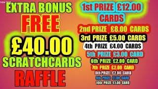 BIG SCRATCHCARD GAME AND £40.00 GIVE A WAY "LIVE" NOW