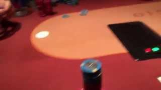 Bellagio fire alarm goes off while playing poker in the Bellagio Pokerroom