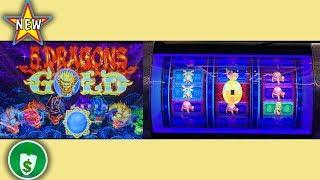 •️ NEW - 5 Dragons Gold 3 Reel slot machine, bonus