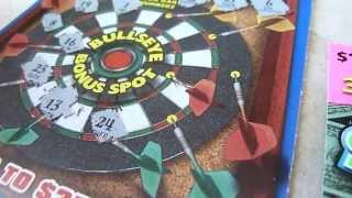 "NEW" Three new Illinois Lottery Tickets - "Bullseye Cash" "POWERBALL" and "Cash Spectacular"