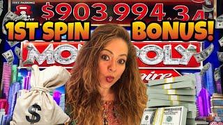 •MONOPOLY MILLIONAIRE LIVE PLAY ON MAX BET WITH A 1st SPIN BONUS!•