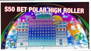 $1000 IN $50 BET POLAR HIGH ROLLER & CRAZY CHERRY CHOCTAW HIGH LIMIT ROOM
