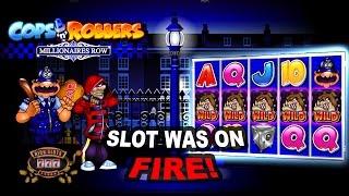 Insane Run on Cops n Robbers Millionaires Row Slot - BIG WINS!