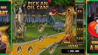 THE WIZARD OF OZ WISH I HAD A BRAIN Video Slot Casino Game with an OIL CAN BONUS