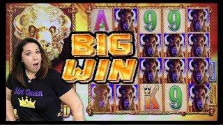 •️BIG WIN ON BUFFALO GOLD •️ BUFFALO'S TRYING TO MAKE UP WITH SLOT QUEEN •