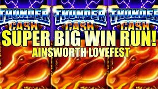 ⋆ Slots ⋆SUPER BIG WIN RUN!⋆ Slots ⋆ $5 BETS THUNDER CASH, MUSTANG MONEY 2, & EAGLE BUCKS Slot Machine (Ainsworth)