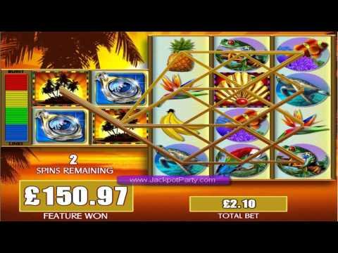 £373.17 SUPER BIG WIN (178 X STAKE) ON FORTUNES OF THE CARIBBEAN™ SLOT GAME AT JACKPOT PARTY®