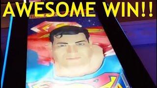*SUPERMAN* Slot Bonus - GREAT WIN!! (Rare game?)