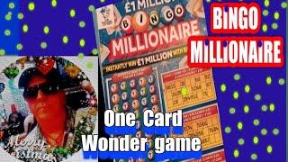 •BINGO MILLIONAIRE•..Scratchcard......   One Card Wonder Game..•