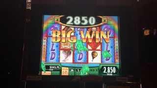 Wizard of Oz Slot Machine Bonus - Glinda Wild Reels - Big Win!!!