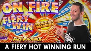 ⋆ Slots ⋆ A WICKED HOT Winning Streak RUN ⋆ Slots ⋆Wicked Wheel Fire Phoenix at Agua Caliente Casinos