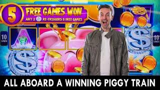 ⋆ Slots ⋆ All Aboard Piggy Penny Train ⋆ Slots ⋆ Bonus on $7.50 Spins