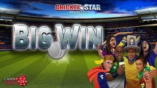 BIG WIN on Cricket Star Slot from Microgaming - 1€ bet!