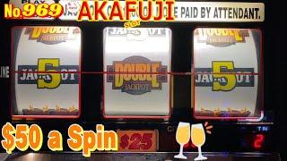 Good Job⋆ Slots ⋆High Limit Double Jackpot Blazing 7s Slot [Quick Hit] Max Bet $50 @ Barona Casino 赤富士スロット