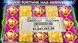 •Fu Dao Le $100 Slot Machine! MASSIVE MEGA JACKPOT HANDPAY!!! $1 6 Million Extreme High Limit Stakes