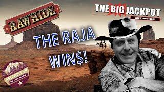 The Raja Scores 3 #MINIBOOM's On Different Games And A Normal #BOOM On The Rawhide Slot Machine •