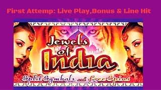 ( First Attempt ) Igt - Jewels of India : Bonus, Live Play and Line Hit
