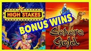 • High Stakes & • Sahara Gold •️ Lighting Link Bonus Wins !