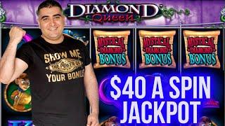 High Limit Diamond Queen Slot HANDPAY JACKPOT | Las Vegas Casino JACKPOT | SE-1 | EP-28