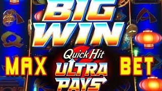 QUICK HIT ULTRA PAYS - MAX BET BONUS- Slot Machine Bonus