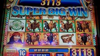 Wild Stampede Slot Machine Bonus + Nice Line Hit - 8 Free Games Win with Nudging Stacked Wilds