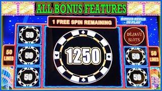 LIGHTNING LINK HIGH STAKES SLOT MACHINE 4 COIN TRIGGER ★ Slots ★ALL BONUS FEATURES GREAT SESSION