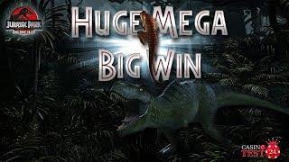 HUGE MEGA BIG WIN ON JURASSIC PARK SLOT - TRICERATOPS BONUS - 2,10€ BET!